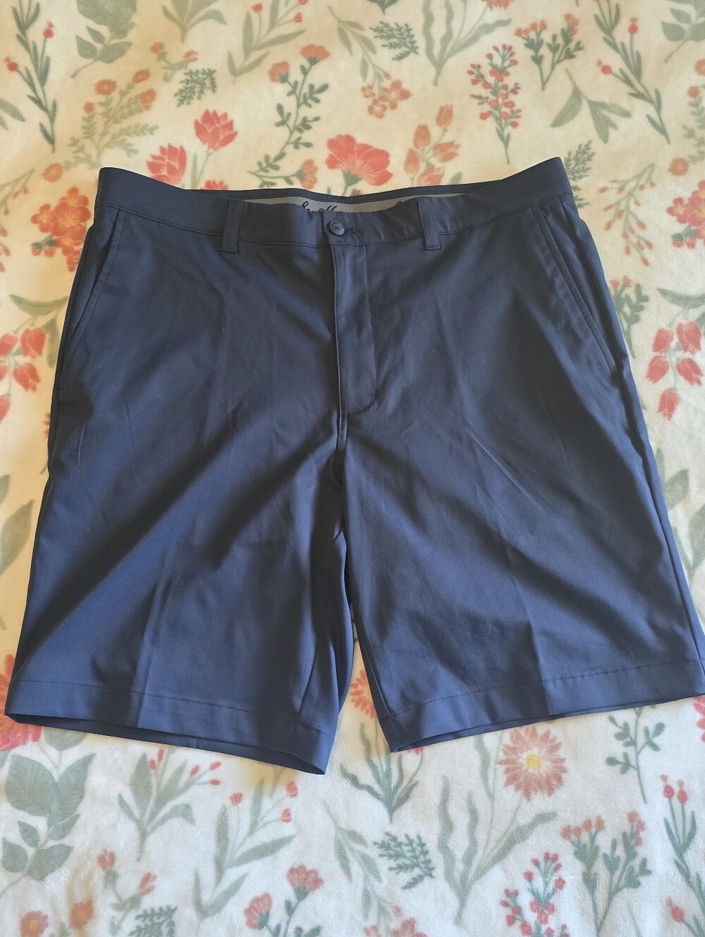 Ben Hogan Shorts, Men's Blue, Flat Front, Golf